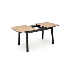 BARRIL stół rozkładany 130-170x80x72 cm dąb artisan/czarny