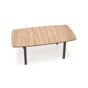 BARRIL stół rozkładany 130-170x80x72 cm dąb artisan/czarny