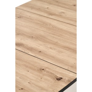 BARRIL stół rozkładany 130-170x80x72 cm dąb artisan/czarny
