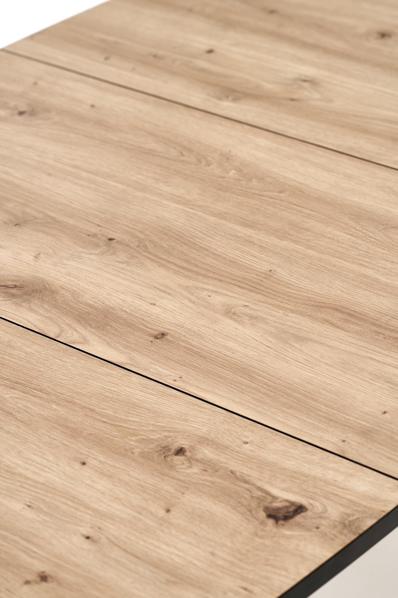 BARRIL stół rozkładany 130-170x80x72 cm dąb artisan/czarny