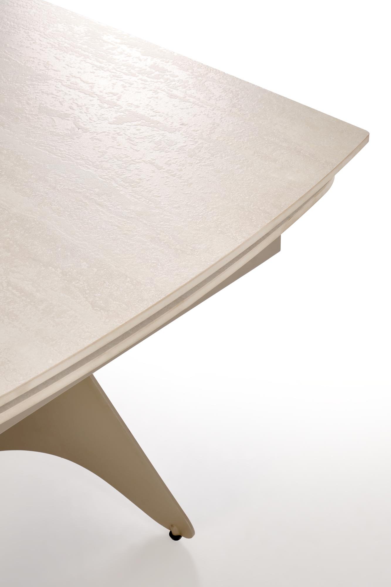 SALIX stół rozkładany, trawertyn / kaszmir