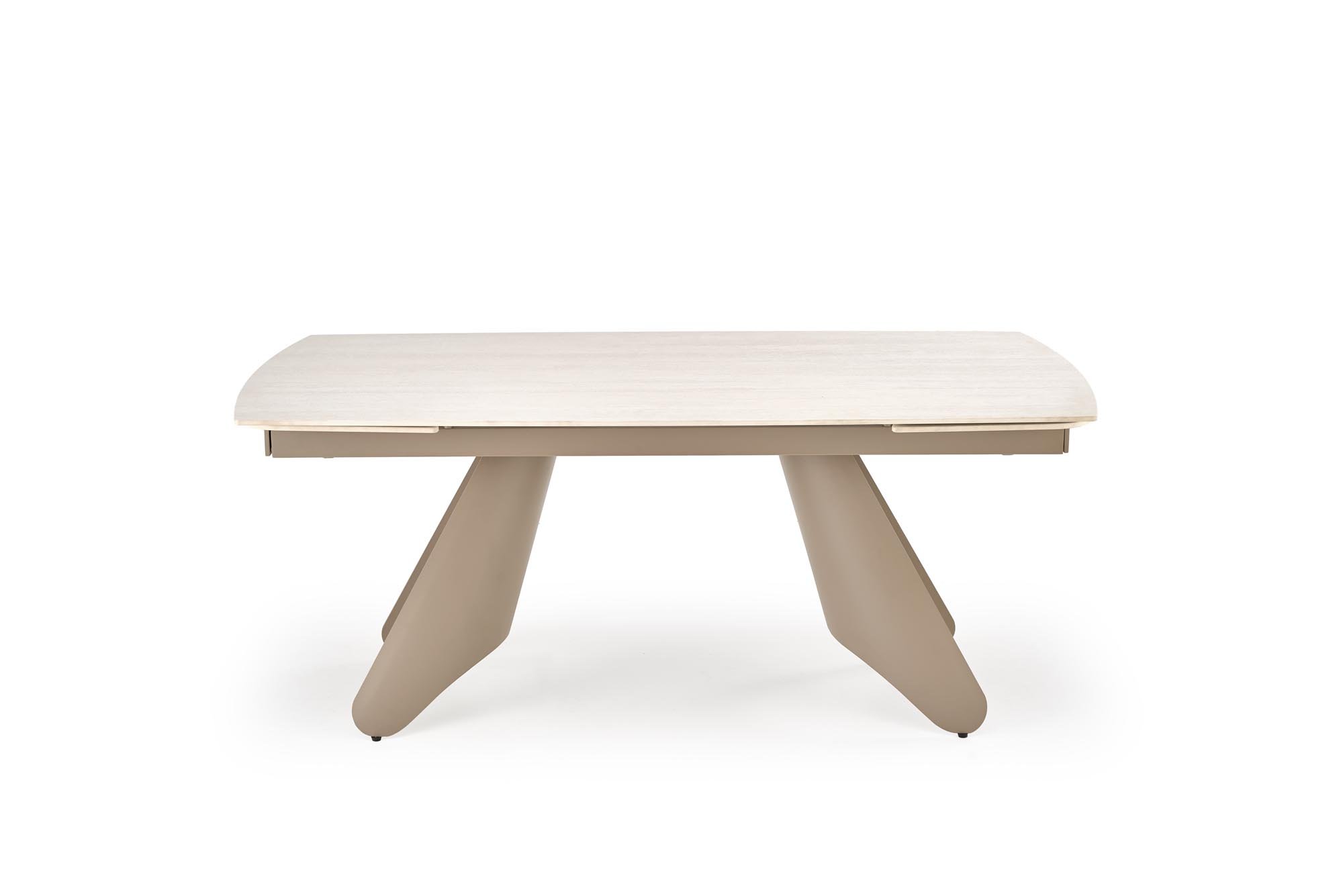 SALIX stół rozkładany, trawertyn / kaszmir