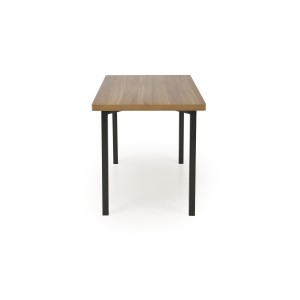 MILTON zestaw stół + 4 krzesła, naturalny / czarny