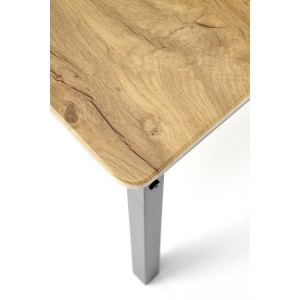 MILTON zestaw stół + 4 krzesła, naturalny / czarny