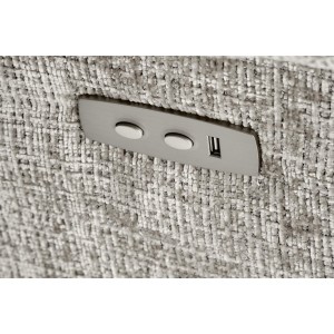 AMORE fotel wypoczynkowy popielaty