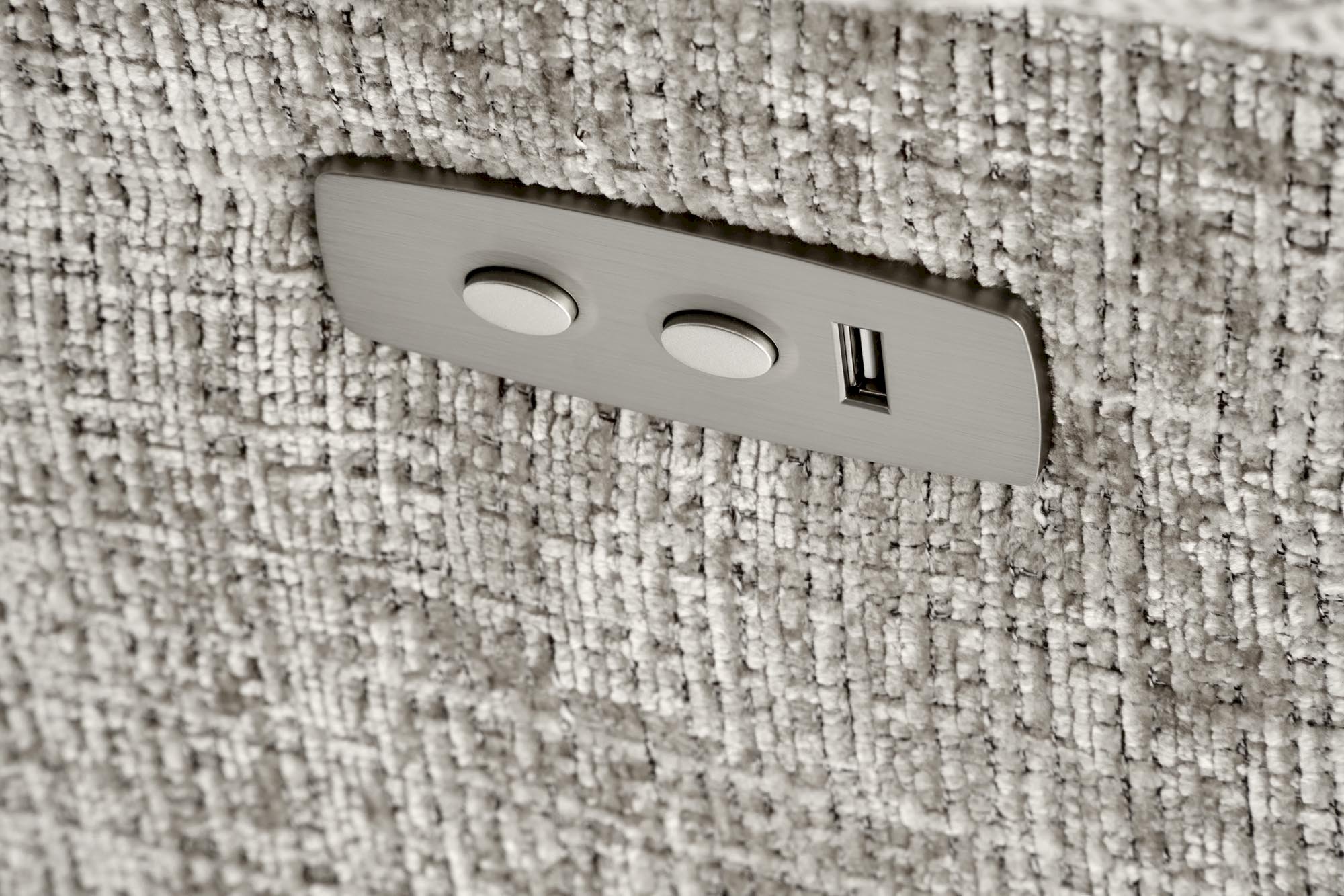 AMORE fotel wypoczynkowy popielaty