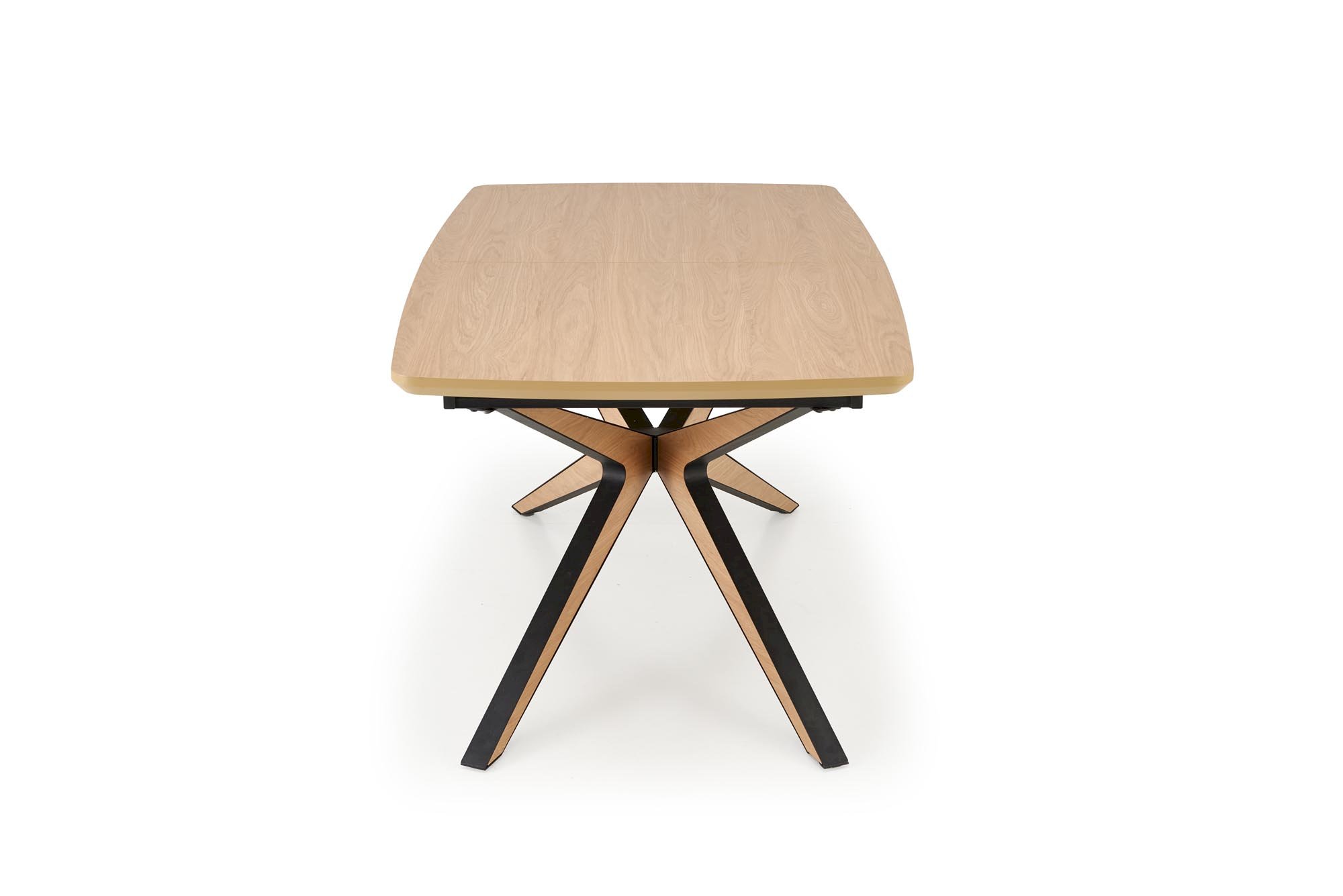 JAMES stół rozkładany, naturalny / czarny