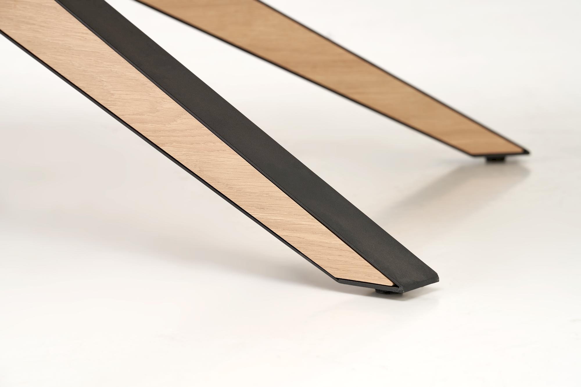 JAMES stół rozkładany, naturalny / czarny