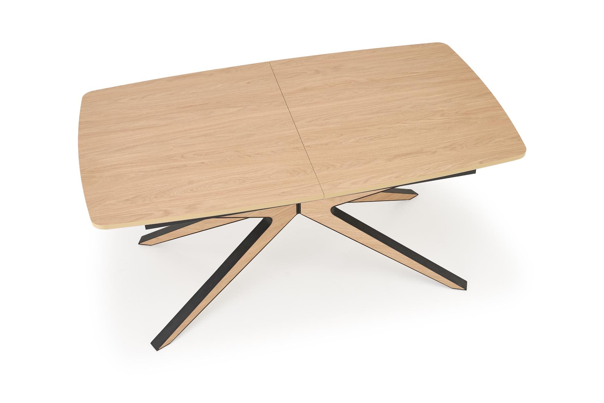 JAMES stół rozkładany, naturalny / czarny