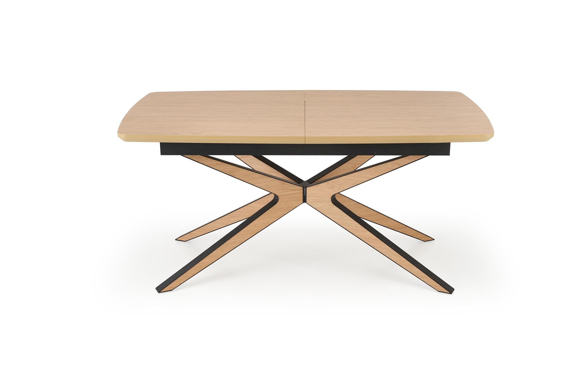 JAMES stół rozkładany, naturalny / czarny