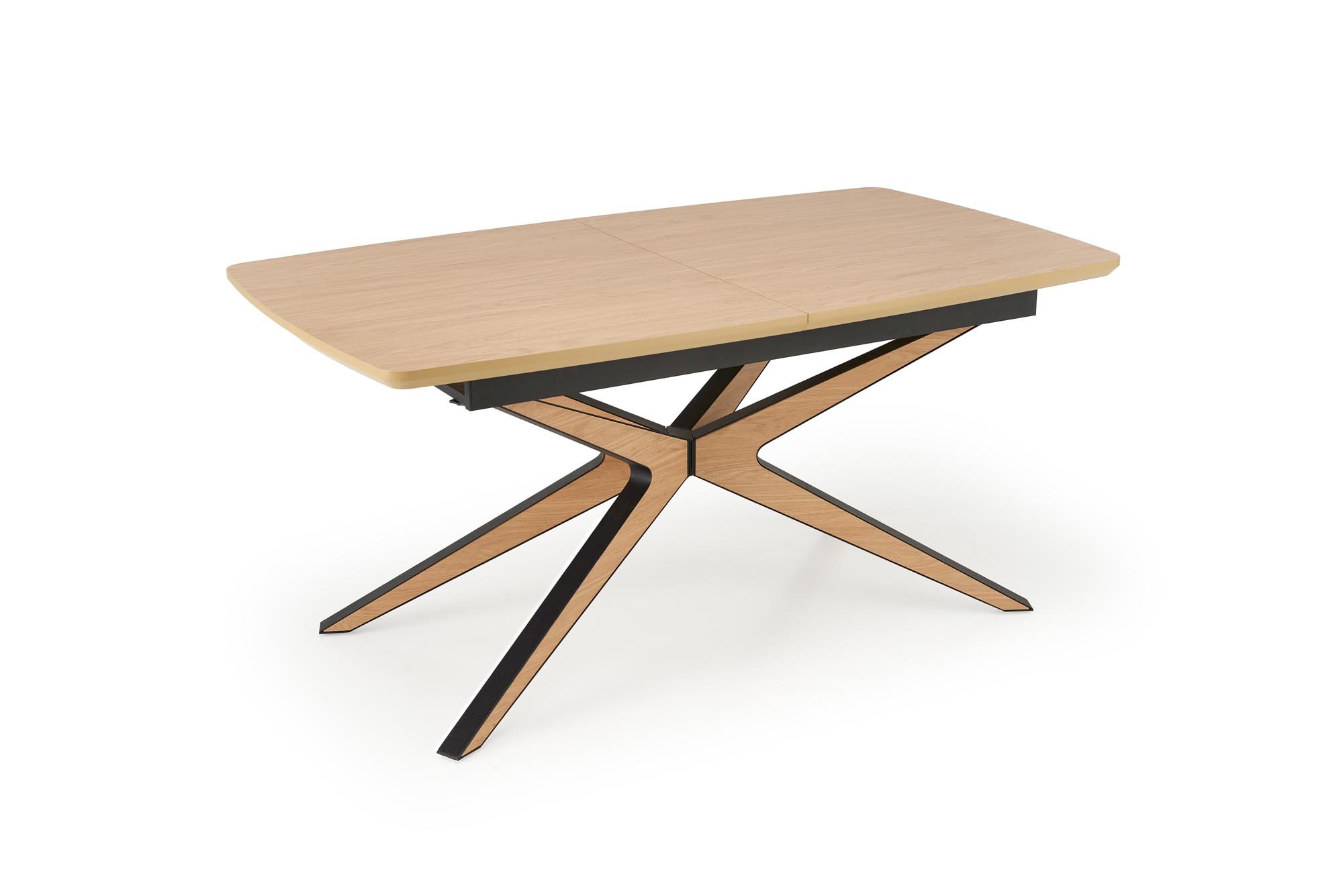 JAMES stół rozkładany, naturalny / czarny