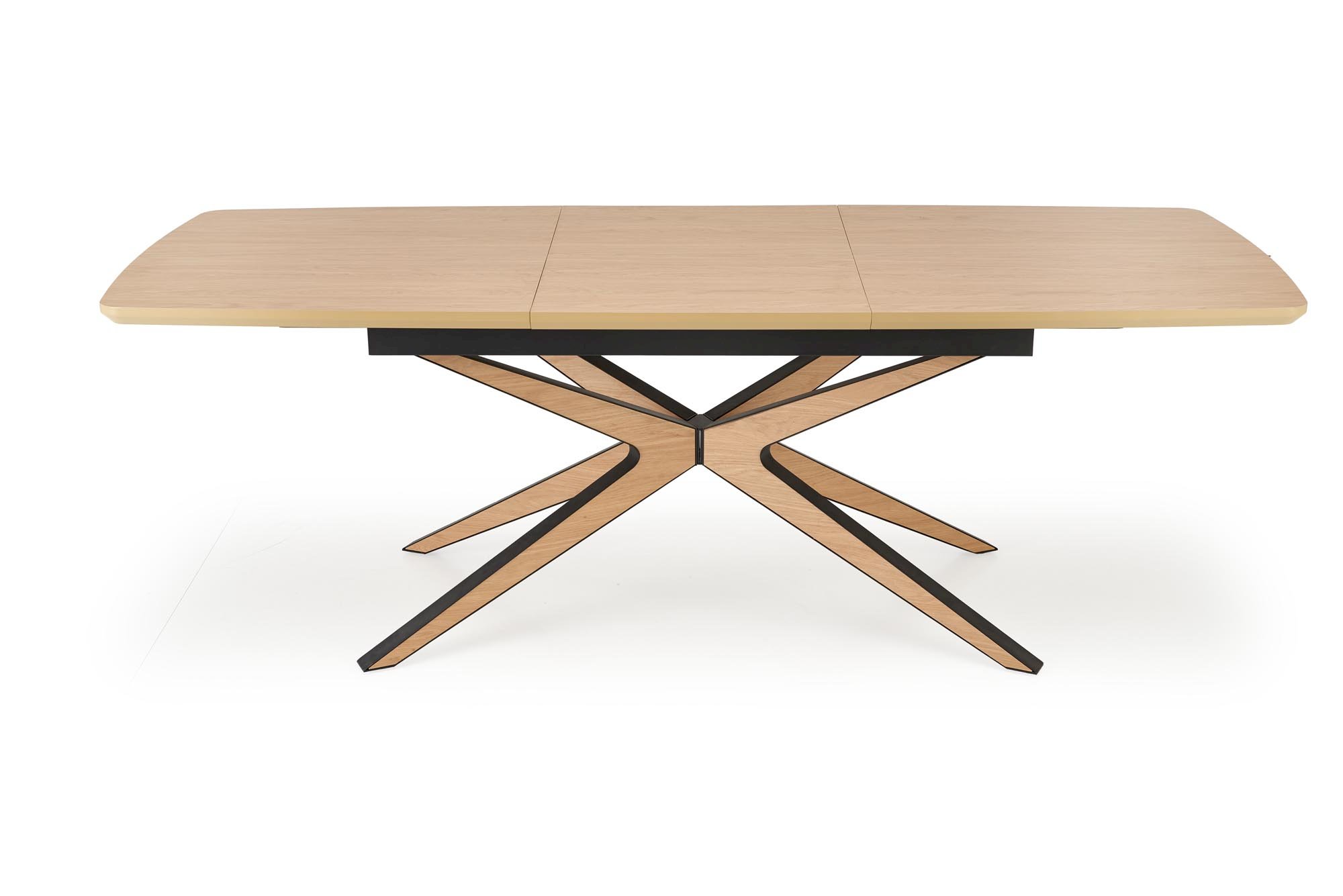 JAMES stół rozkładany, naturalny / czarny