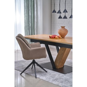 K591 krzesło brązowy