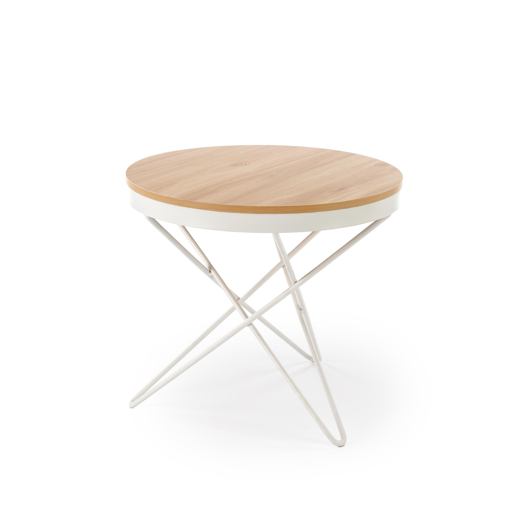 LEILA ława, naturalny / biały