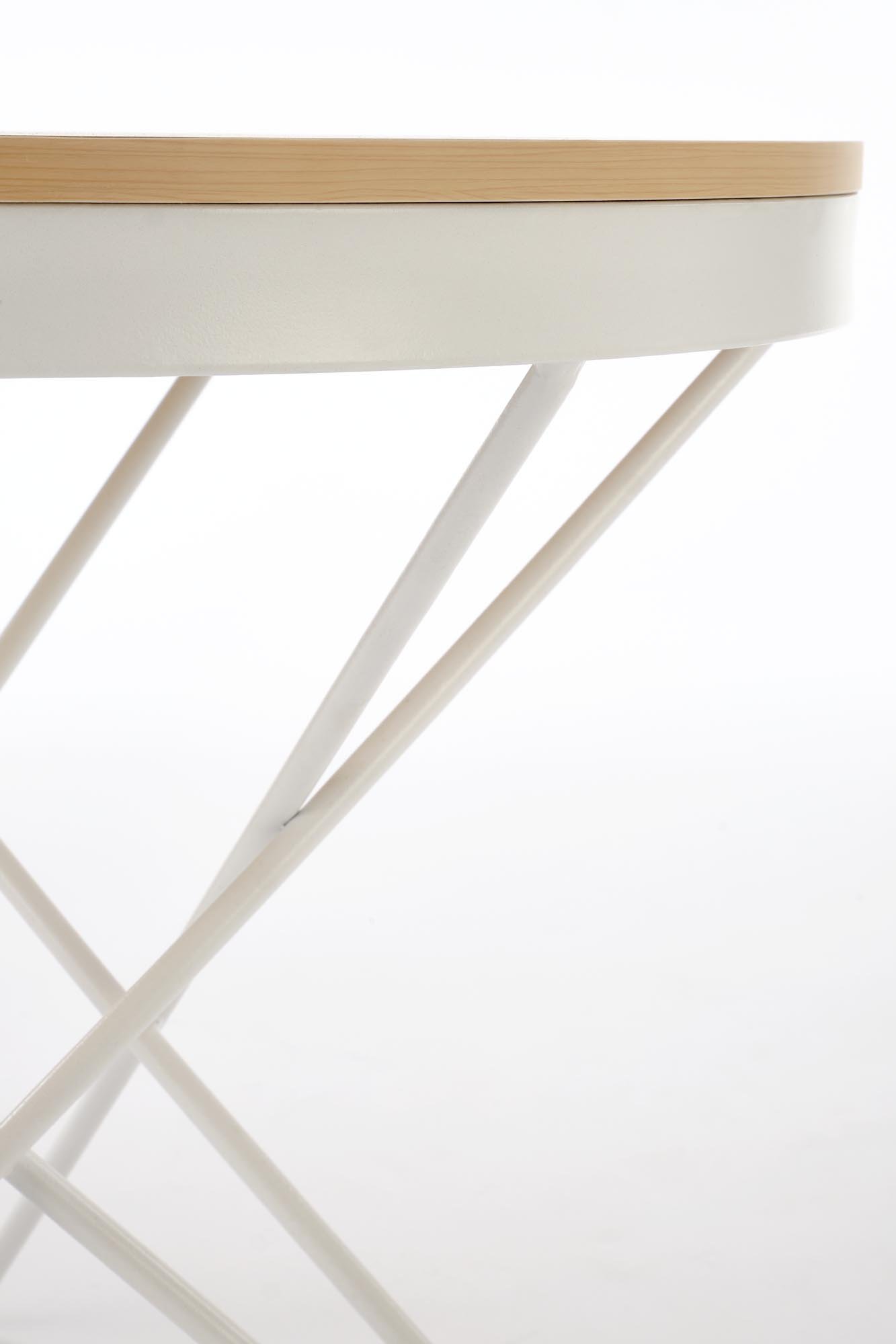 LEILA ława, naturalny / biały