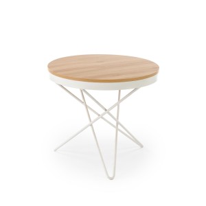 LEILA ława, naturalny / biały