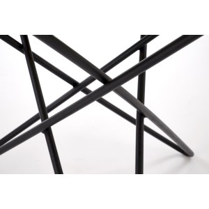 LEILA 2 ława, biały marmur / czarny