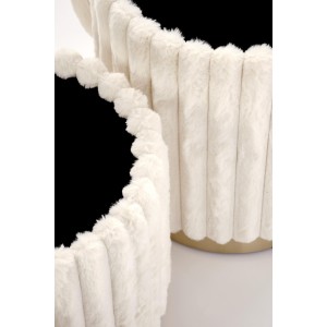 FIDO zestaw 2 puf, kremowy / złoty (1p=1kpl)