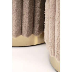 FIDO zestaw 2 puf, cappuccino / złoty (1p=1kpl)