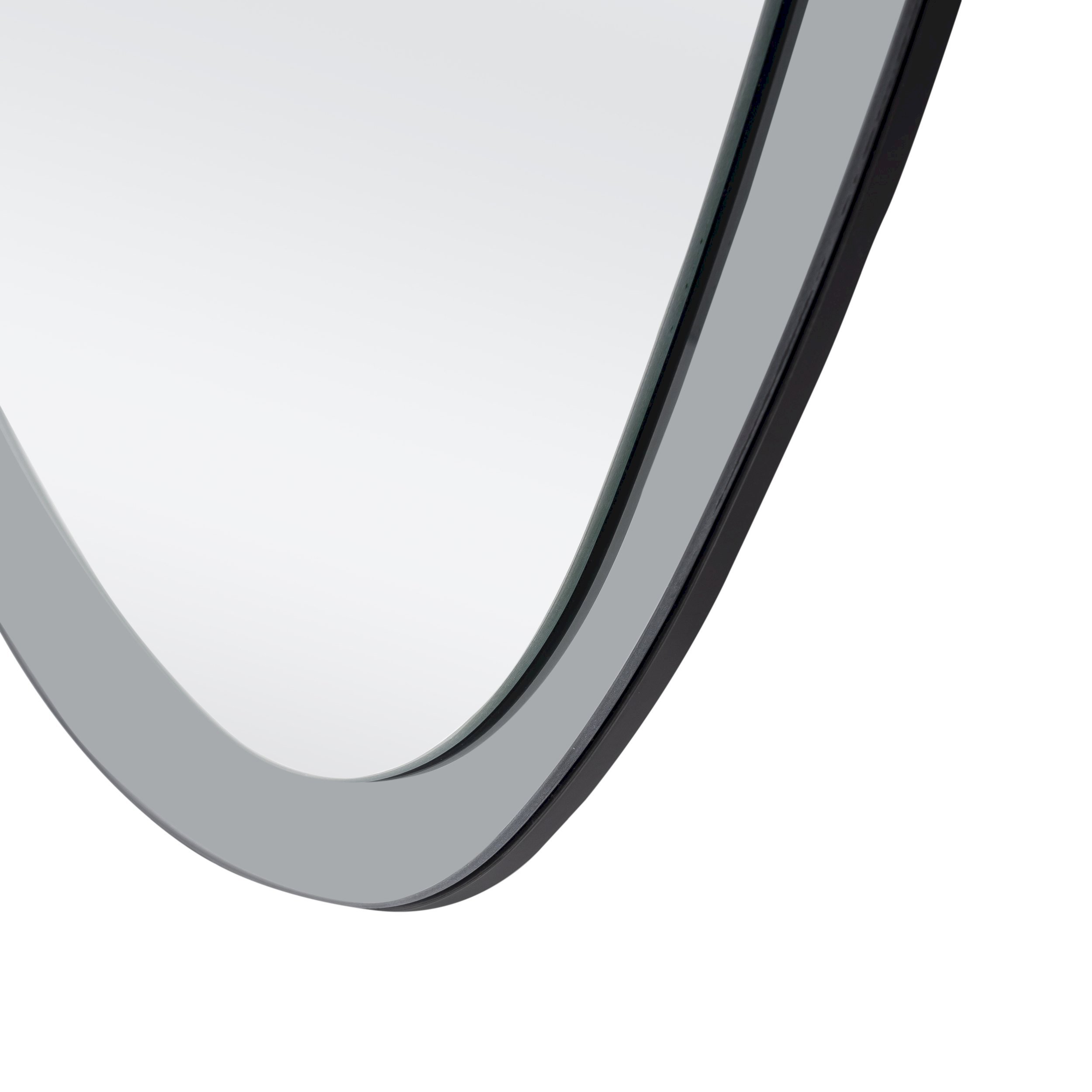 PLAZA lustro ścienne, srebrny