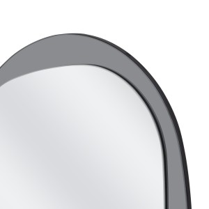 PLAZA lustro ścienne, srebrny