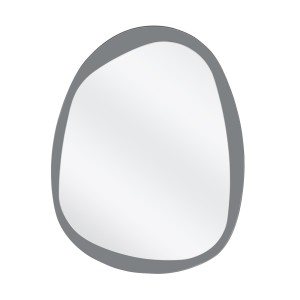 PLAZA lustro ścienne, srebrny