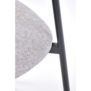 DICKY zestaw stół + 4 krzesła,  naturalny / czarny / popielaty