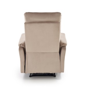 CROCUS fotel wypoczynkowy z funkcją elektrycznego rozkładania, beżowy