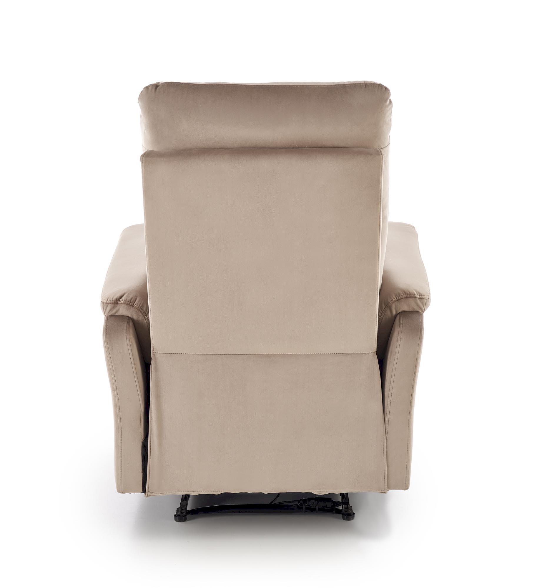 CROCUS fotel wypoczynkowy z funkcją elektrycznego rozkładania, beżowy