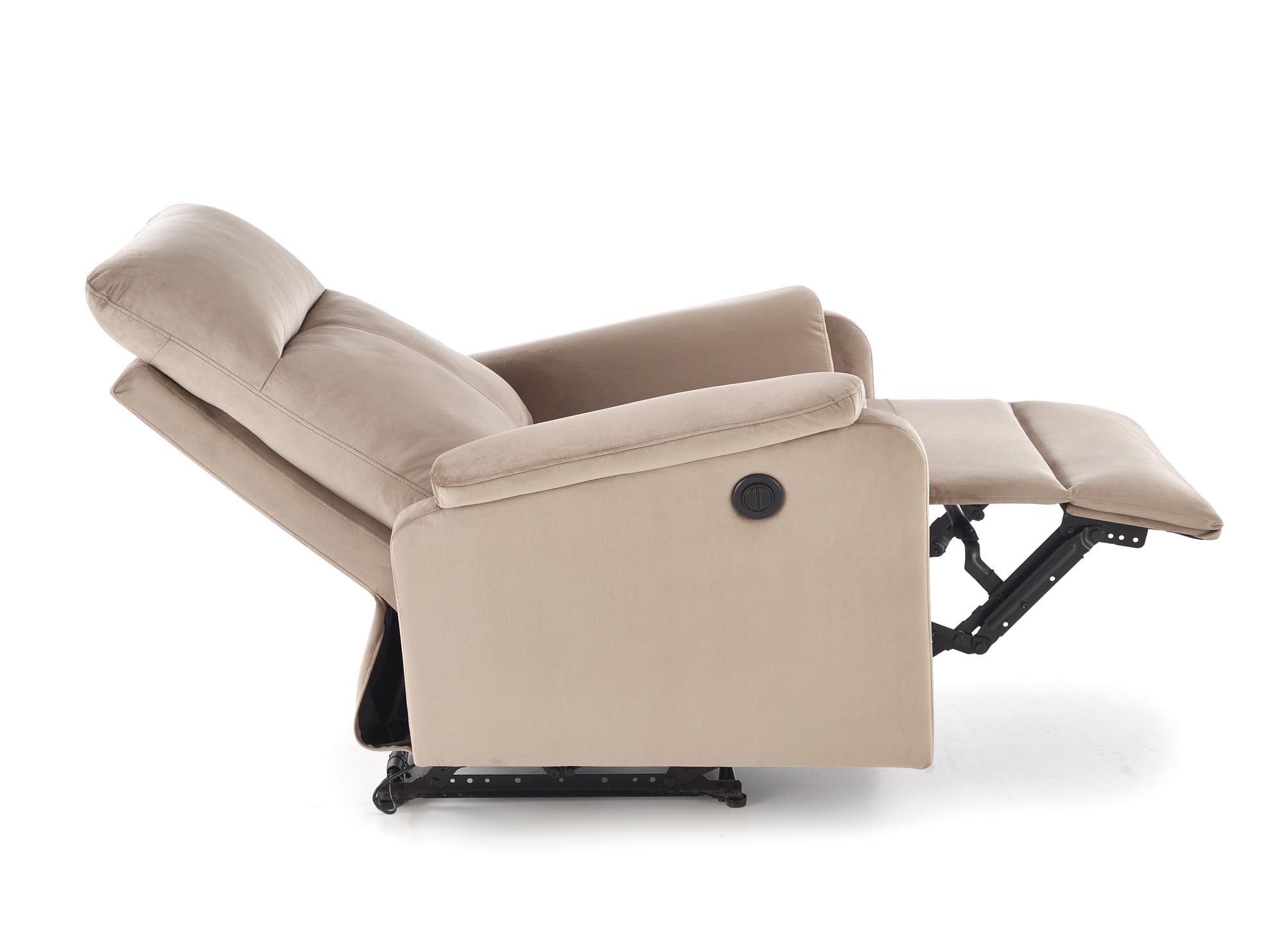 CROCUS fotel wypoczynkowy z funkcją elektrycznego rozkładania, beżowy