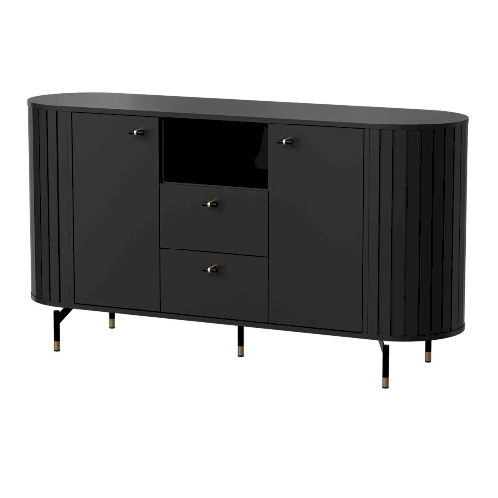 KOMODA 2D2S ZANTE ZA2 (CZARNY MAT)
