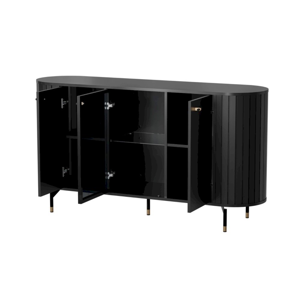 KOMODA 2D1W ZANTE ZA3 (CZARNY MAT)