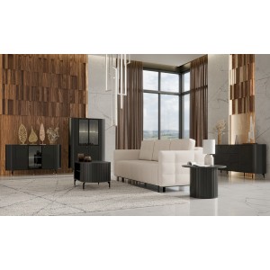 KOMODA 2D1W ZANTE ZA3 (CZARNY MAT)