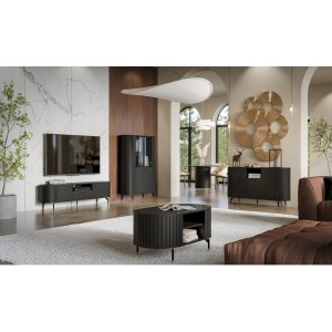 SZAFKA RTV ZANTE ZA5 (CZARNY MAT)