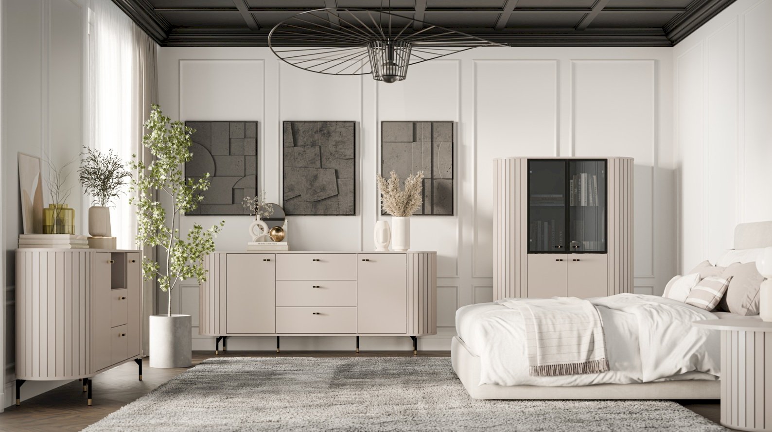 DUŻA KOMODA 2D3S ZANTE ZA4 (CASHMERE)