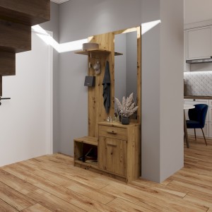 PERGO przedpokój, kolor: dąb artisan (4p=1szt)