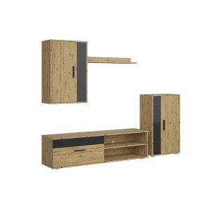 BENSON zestaw, kolor: dąb artisan - czarny