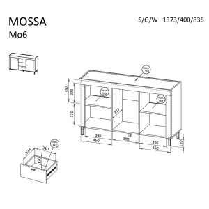 KOMODA 2D3S MOSSA MO6 (CASHMERE)
