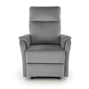 CROCUS fotel wypoczynkowy z funkcją elektrycznego rozkładania, popielaty
