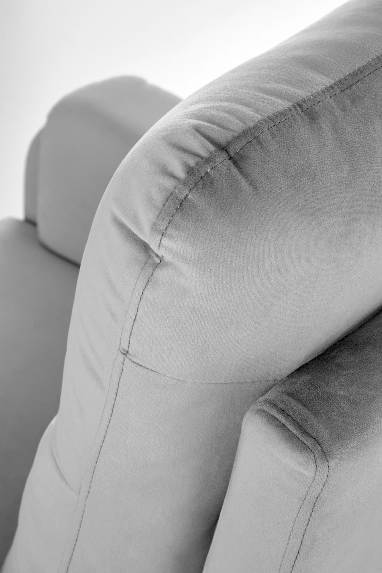 CROCUS fotel wypoczynkowy z funkcją elektrycznego rozkładania, popielaty