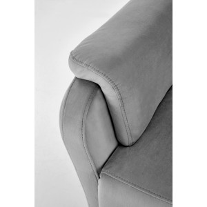 CROCUS fotel wypoczynkowy z funkcją elektrycznego rozkładania, popielaty