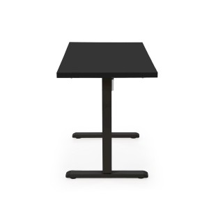 B54 biurko z funkcją regulacji wysokości, blat - czarny, stelaż - czarny