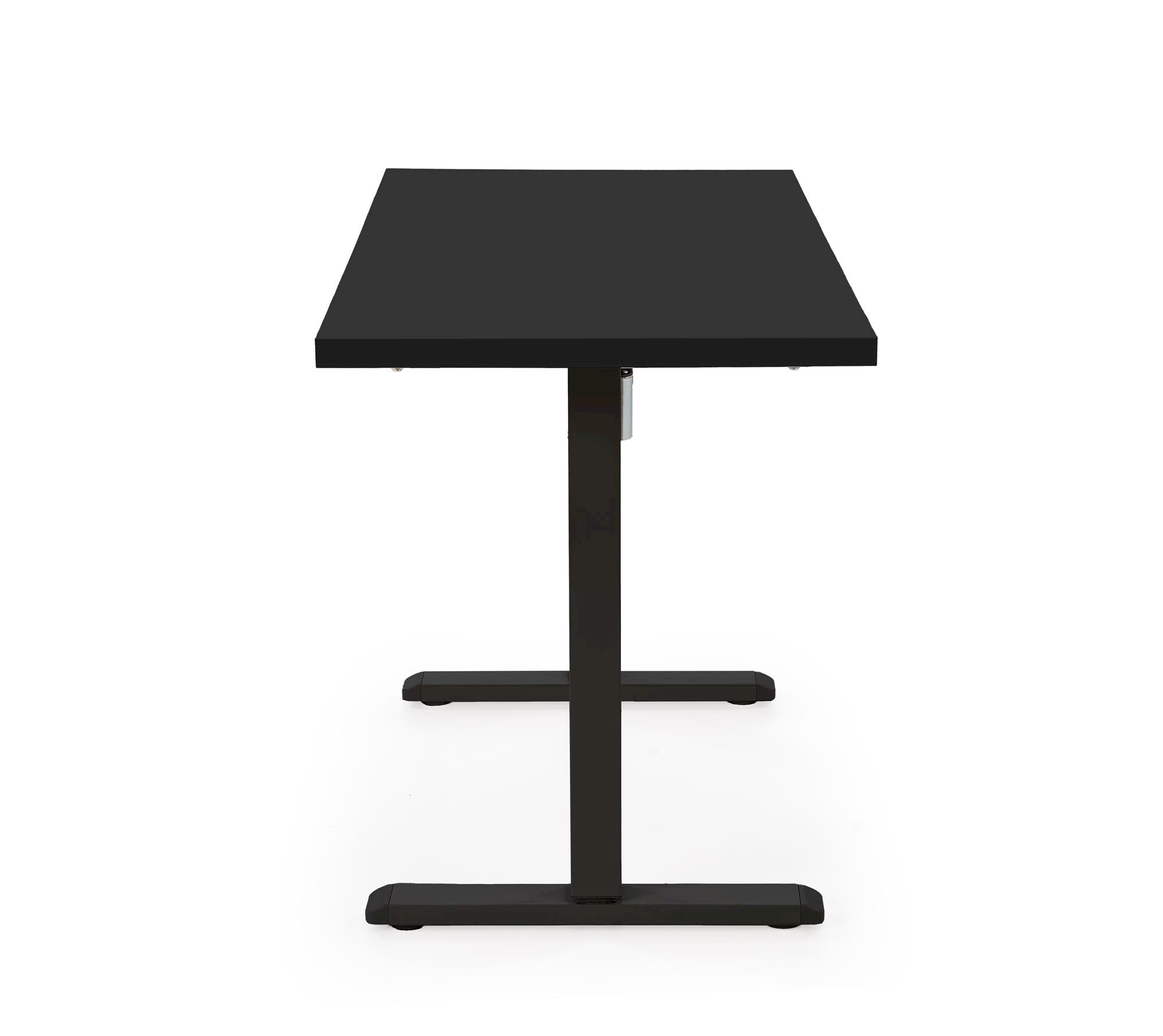 B54 biurko z funkcją regulacji wysokości, blat - czarny, stelaż - czarny