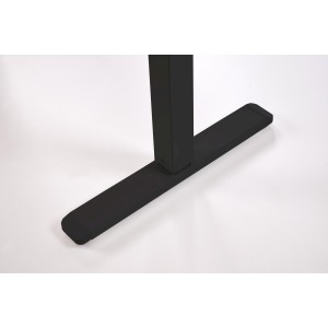 B54 biurko z funkcją regulacji wysokości, blat - czarny, stelaż - czarny