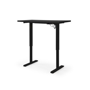 B54 biurko z funkcją regulacji wysokości, blat - czarny, stelaż - czarny
