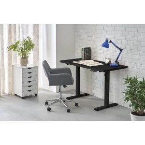 B54 biurko z funkcją regulacji wysokości, blat - czarny, stelaż - czarny