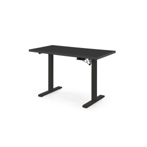 B54 biurko z funkcją regulacji wysokości, blat - czarny, stelaż - czarny