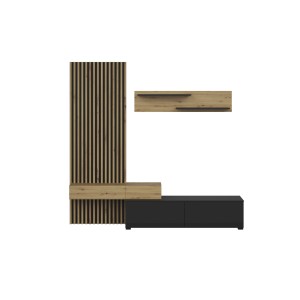 CAMINO zestaw, kolor: dąb artisan - czarny