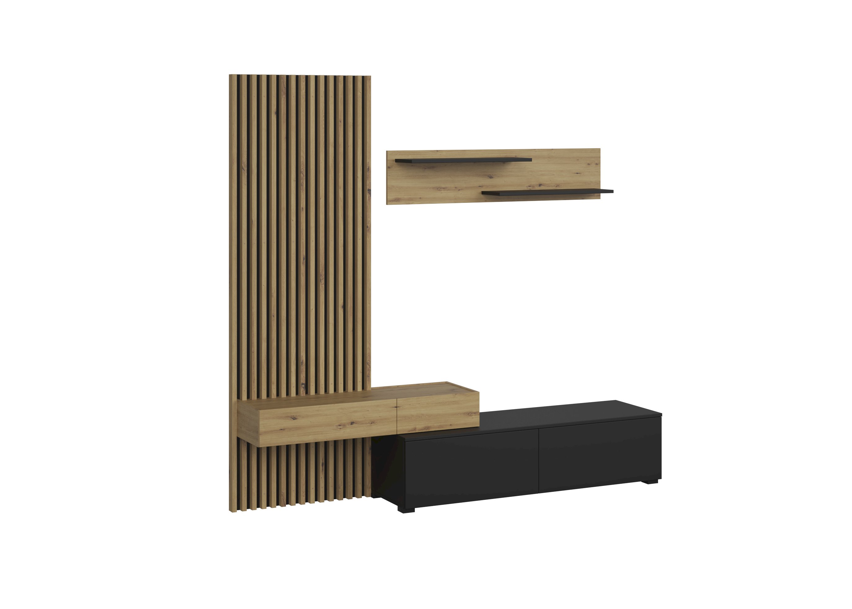 CAMINO zestaw, kolor: dąb artisan - czarny