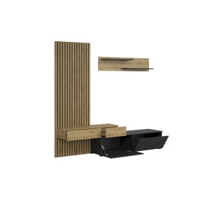 CAMINO zestaw, kolor: dąb artisan - czarny